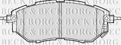 BORG & BECK bbp2077 -  Комплект тормозных колодок, дисковый тормоз